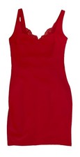 Express Red Lace Trim V-Neck Sheath Cocktail Dress Size S/P Small