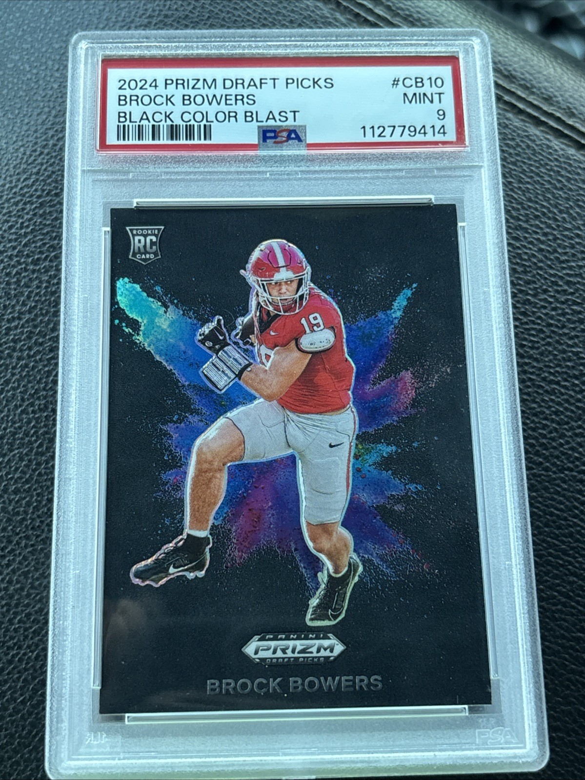 2024 Panini Prizm Draft Picks - Black Color Blast Brock Bowers #CB-10 (RC)