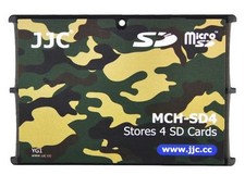 Ultra Slim Credit Card Size Memory Card Holder Hard Case for 4 x SD -Camouflage