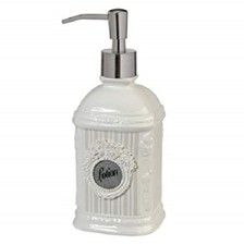 Creative Bath "Can Can" Victorian Ivory Ceramic Lotion Dispenser  NEW 