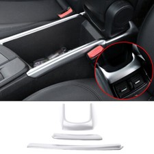 3�Silber ABS Konsole Armlehne Box Streifen Blende f�r BMW X1 F48 2016-22 X2 F...