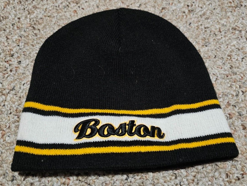 Boston Bruins schwarz und gold Beanie Mütze