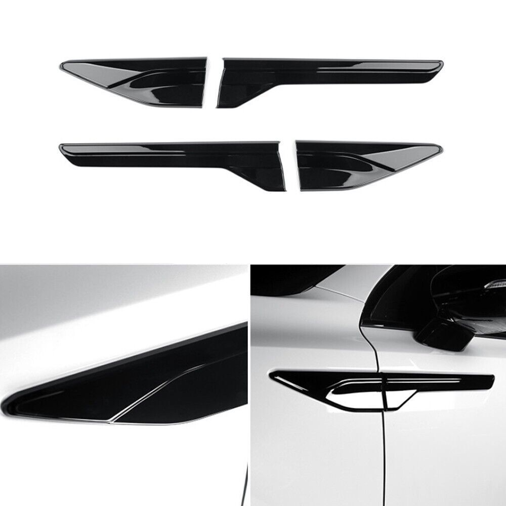 For Kia Sorento 2024-2025 Glossy Black Side Wing Air Flow Fender Vent Cover trim