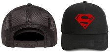 Red Superman Hats Snap Back Cap One Size Fits Most