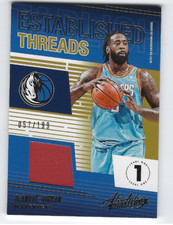 DEANDRE JORDAN 2018-19 PANINI ABSOLUTE ESTABLISHED THREADS GAME USED JERSEY /199