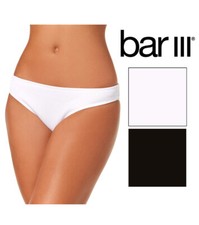 Bar III Ribbed Cheeky Hipster Bikini Swim Bottoms, X-Large