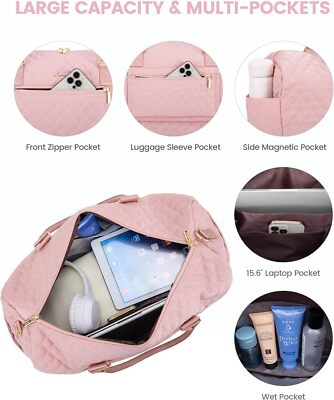 LOVEVOOK Travel Duffle Bag for Women, Weekender Overnight
