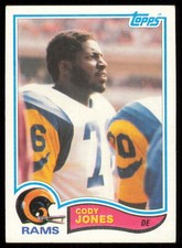 1982 Topps Football #381 Cody Jones RC Los Angeles Rams
