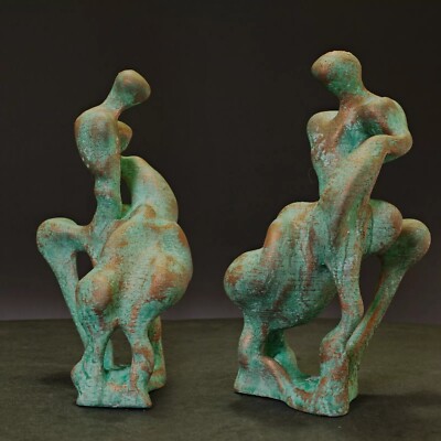 Skulptur Plastik Kunst Unikat sig. ''Pholus Wise Centaur'' Prof. Loeschner-Gornau