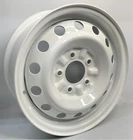 14 inch  5 Lug  Steel  Wheel  Rim  Fits  Offset  Tow  Car  Dolly  14545M WHITE