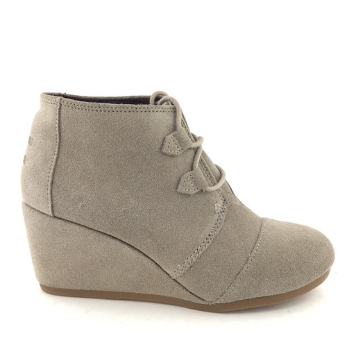 8.5 Taupe Suede Wedge Bootie Shoes 