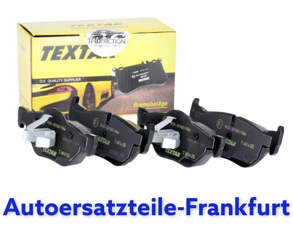 TEXTAR Bremsbeläge HINTEN BMW 1er E81 E87 E88 E82 + 3er E90 E91 E92 E92 + X1 E84