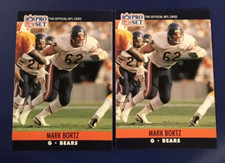 1990 Pro Set # 447 MARK BORTZ Rookie Lot 2 Chicago Bears Iowa HOT