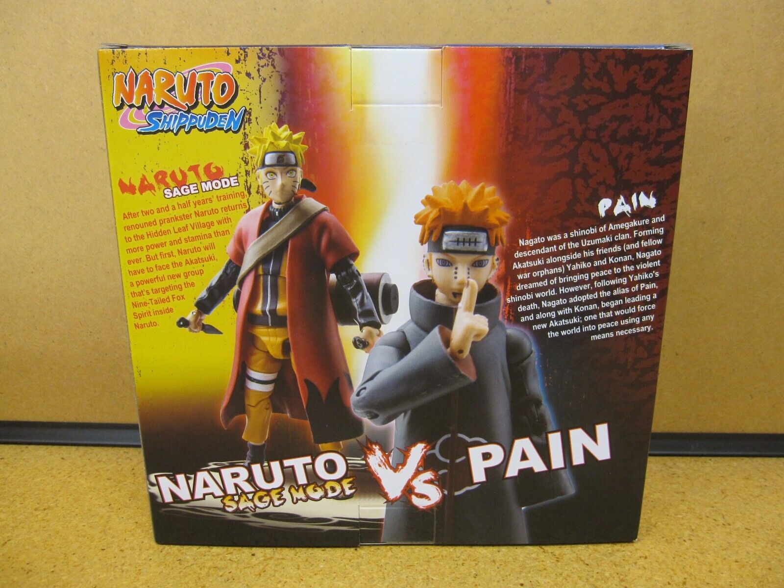 Figurine Naruto - 2 Pack Sage Mode Naruto Vs Pain 10cm - Toynami