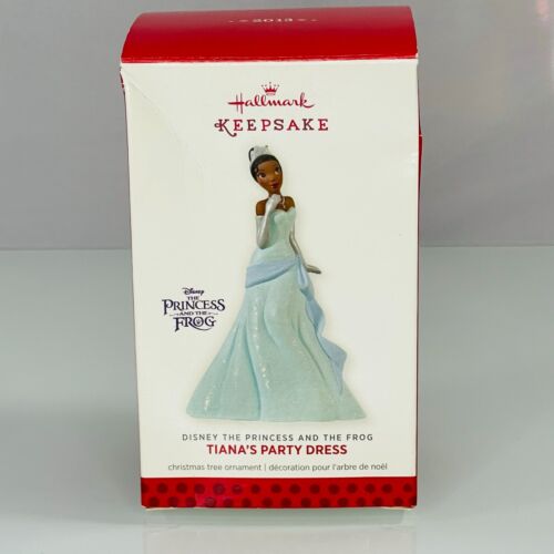 Ornamento abito da festa Hallmark Disney Princess and the Frog Tiana nuovo con scatola - Foto 1 di 5