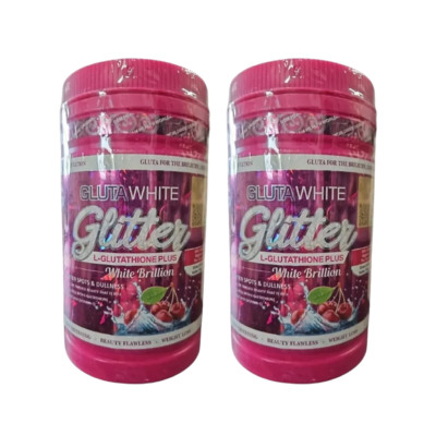 2 Jars Phyto Gluta White  Sparkle ( Glitter ) L-Glutathione Plus Skin Whitening