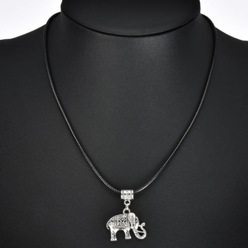 Awesome New Tibetan Silver Elephant Pendant Necklace & Hook Dangle Earring Set - Picture 3 of 9
