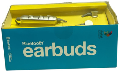 NEW Digital Basics Air Earbuds Bluetooth Headphones BHIEAEBT Metallic Silver
