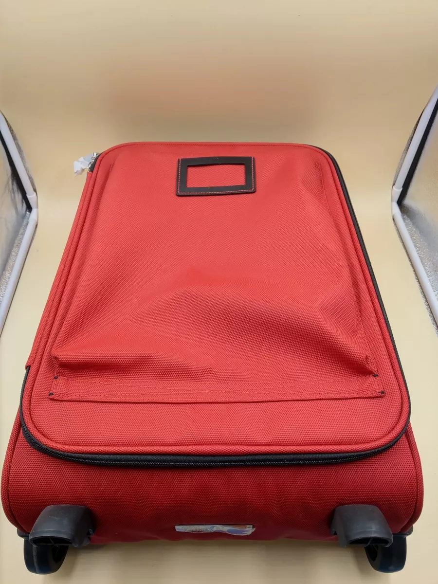 Valise voyage rouge cabine Lancel paris 2 roues eBay