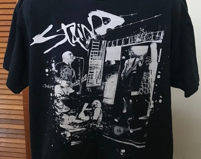 Staind Band Black Short Sleeve Cotton T-shirt Unisex S-5XL Men