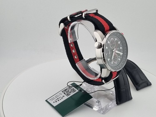 Reloj Rotary GS03641 para hombre correa de cuero negro con esfera negra. Rotativo - Imagen 10 de 24