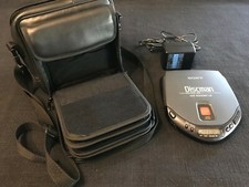 Sony Discman CD COMPACT PLAYER  D-171 con AVLS, VINTAGE, completo di Borsa.