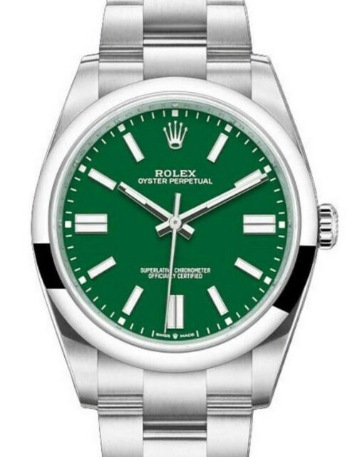 Rolex Oyster Perpetual Green Men's 