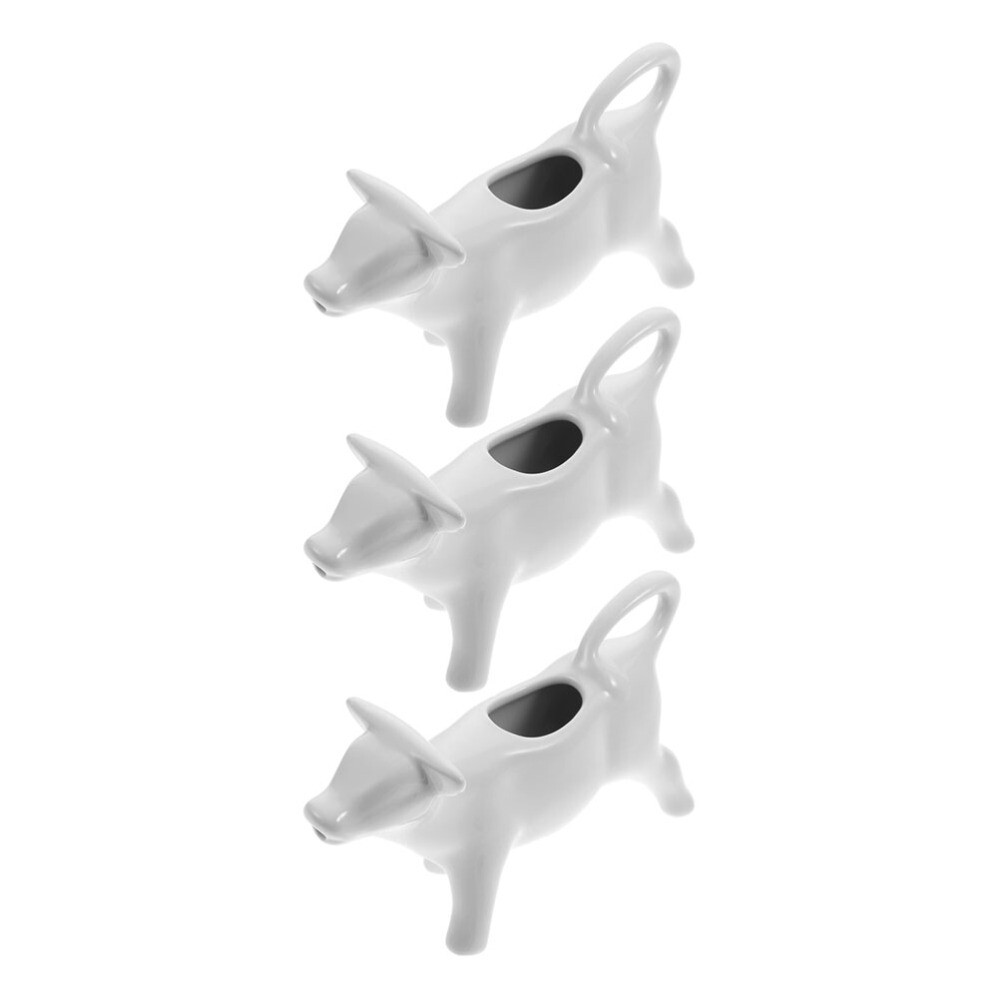 6 Pcs Ceramic Milk Jug Ceramics Creamer Container Cow Gravy Boat eBay