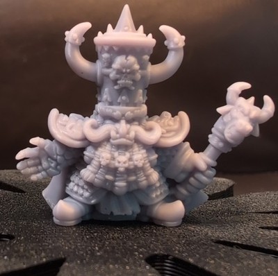 Evil Dwarf Magma Bull Lord Fabelzel Sculpt Resin Miniature RPG Skirmish Wargame