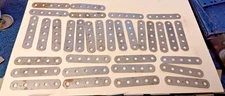 SET OF 32 TEENS P-21 LG PERFORATED STRIPS original A C Gilbert Erector SET