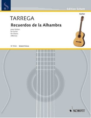 Recuerdos de la Alhambra Nr. 29 Gitarre Tárrega Trémolo-Etude Schott Frères
