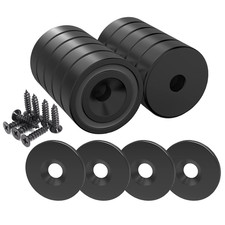 12 Pieces Neodymium Magnets 25 LB Force Black