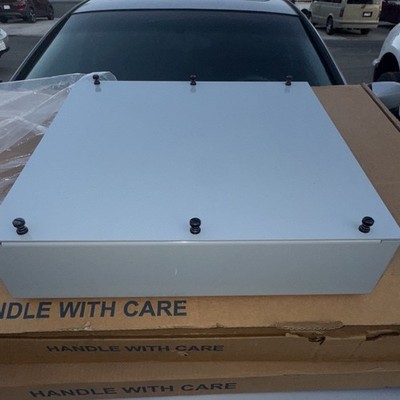 Integra Enclosures Gray Metal Rectangular Enclosure Hinged Lid PMKG-312-412