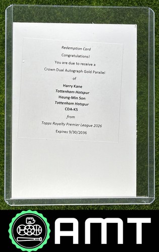 Harry Kane Heung-Min Son 2025-26 Topps Royalty Premier Crown Duals Auto Gold /50