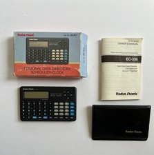 Vintage Radio Shack Personal Data Directory Scheduler Clock / Box