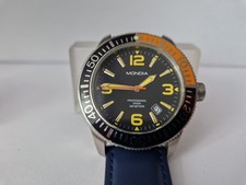 MONDIA Professional Diver 200 metri-quadrante nero-data-lunetta girevole-quarzo-43 mm