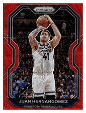 Juan Hernangomez 2020-21 Panini Prizm Ruby Red Wave Prizm #192 Timberwolves C9