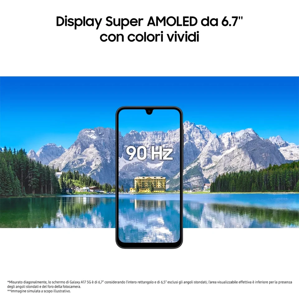 SAMSUNG GALAXY A17 5G DUAL SIM ANDROID 15 AMOLED 6.7 4GB RAM 128GB BLU GARANZIA - Immagine 4 di 4