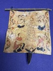 DOLLHOUSE MINIATURE RELIGIOUS WALL HANGING ON LEATHER — photo 1