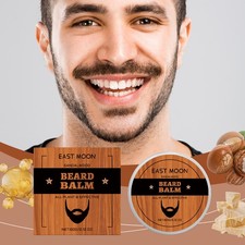 Men's Natural Hydrating Beard Balm with Sandalwood Fragrance for All Skin Types