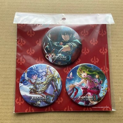 FE Cipher Badge Set: Marth, Cida, Tiki  Unopened, Minor Damage  Fire