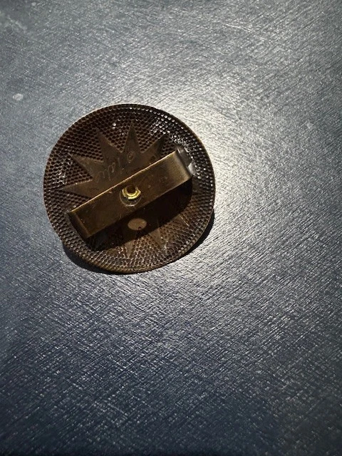 Cinturón Concho Tabra Plata de Ley, Latón, Esmeralda, FIRMADO 8,79 Gramos Foto 3 de 4