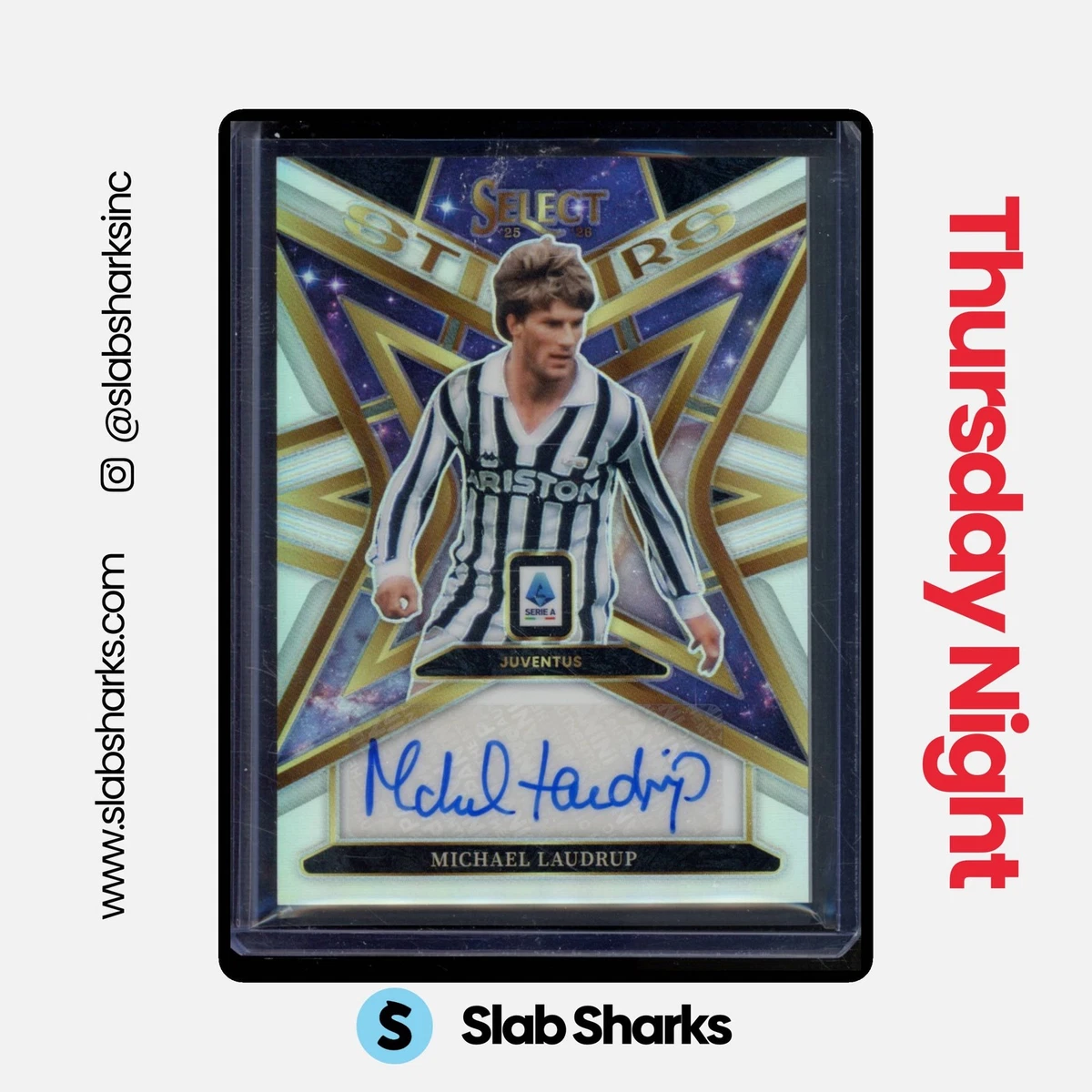 Michael Laudrup Autographed Soccer Sports Trading Cards