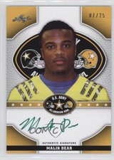 2015 Leaf US Army All-American Bowl Tour Green Ink 7/25 Malik Dear Auto 0a7