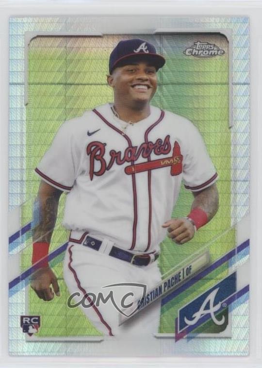 2021 Topps Chrome Prism Refractor Cristian Pache #178 h6c