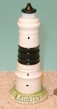 Maritime Deko Leuchtturm Kampen Insel Sylt als Modell ca. 10 x 3,5 cm Keramik