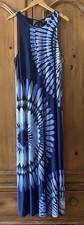 Tommy Bahama Aloha Burst Island Navy Sleeveless Maxi Dress women's XL
