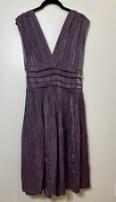NWTS Adrianna Papell Purple/ Grey Shimmer Cocktail/ Mother Of The Bride Size 10.