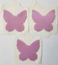 Vintage Butterflies Self-Adhesive Stickers Set 3 Fabric 3D Puffy Butterfly 1980s