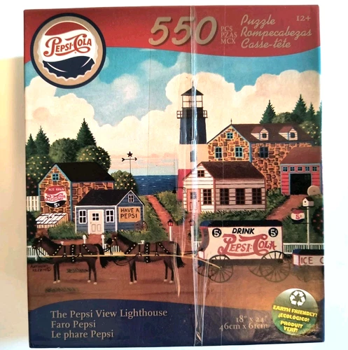 550 Pc Coca Cola Puzzle ( The Pepsi View Lighthouse )